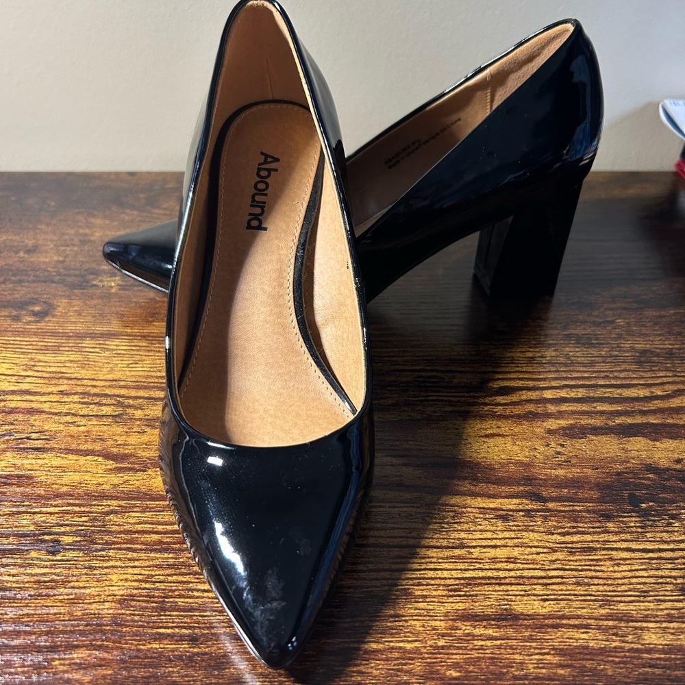 Abound Black Patent Leather Heels